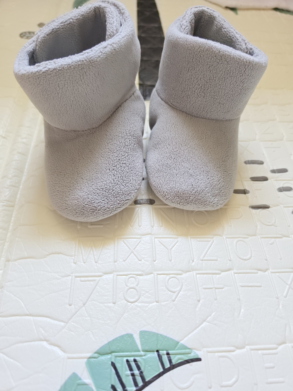 UGG Baby Light Gray Fleece Booties